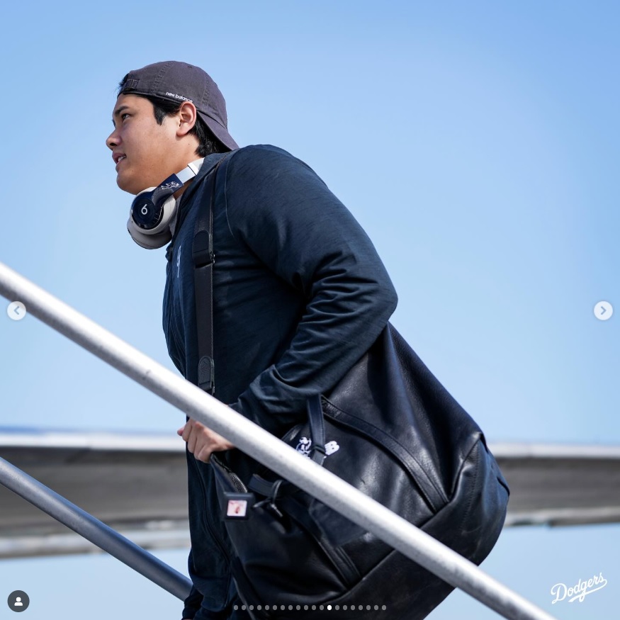 ドジャースのインスタグラムから