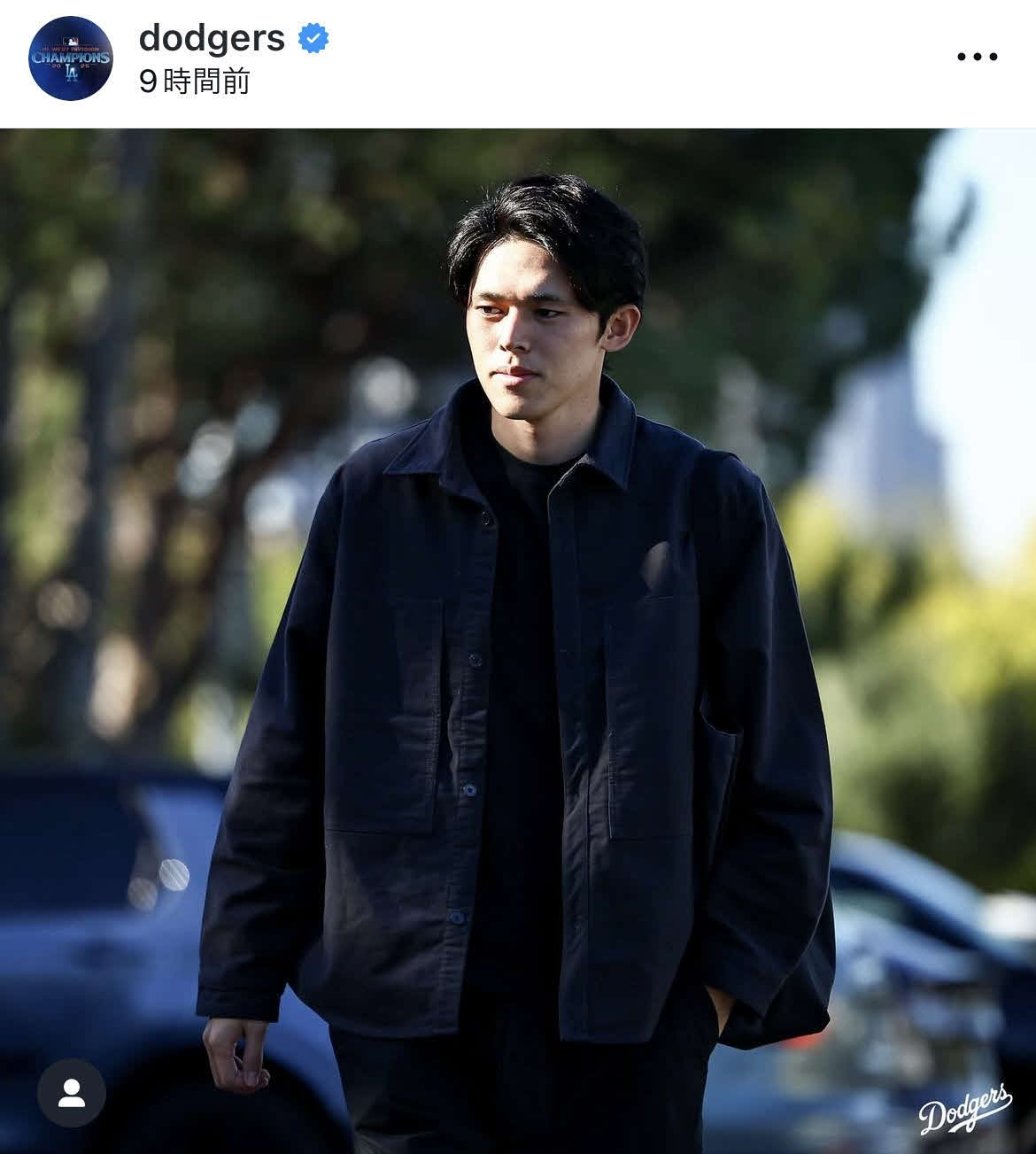 ドジャース公式インスタグラムから