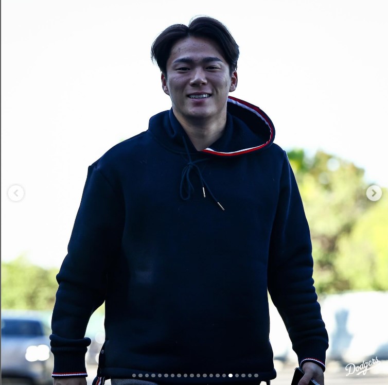 ドジャースの公式インスタグラムから