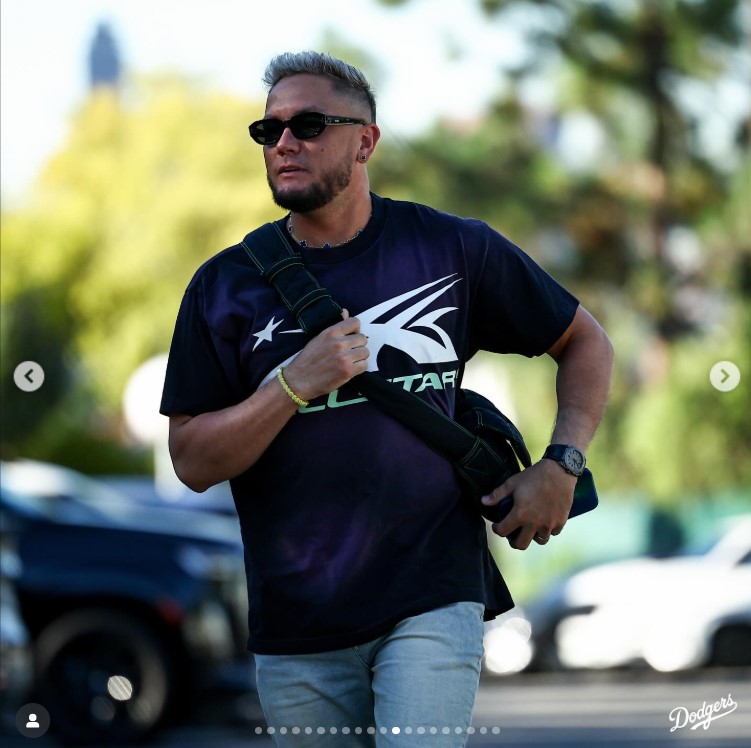 ドジャースの公式インスタグラムから