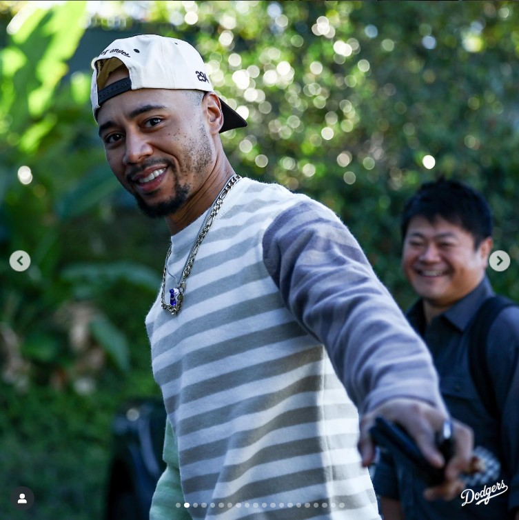ドジャースの公式インスタグラムから