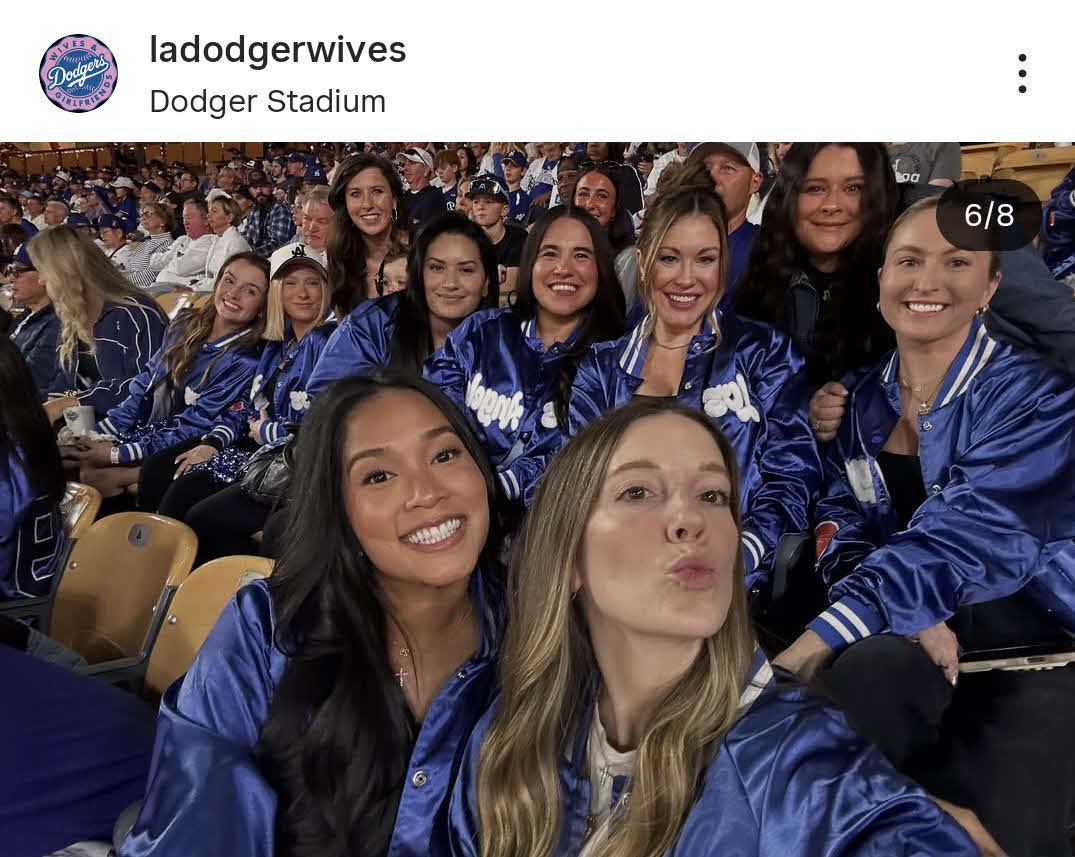 ワールドシリーズ進出を見届けたドジャース奥様会（ドジャース夫人会のインスタグラムから）