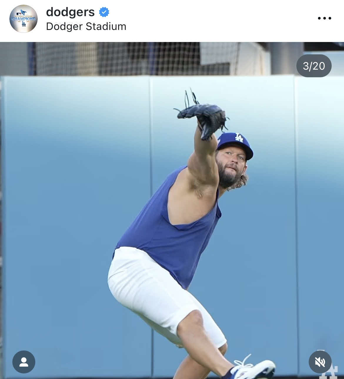 ドジャース公式インスタグラムから
