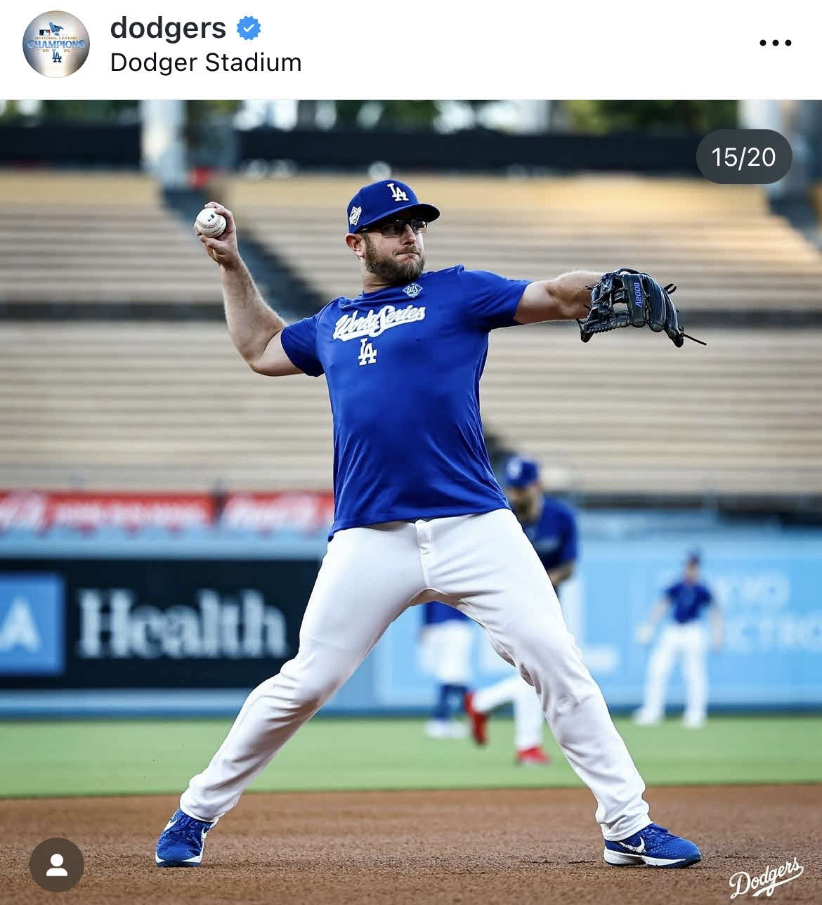 ドジャース公式インスタグラムから