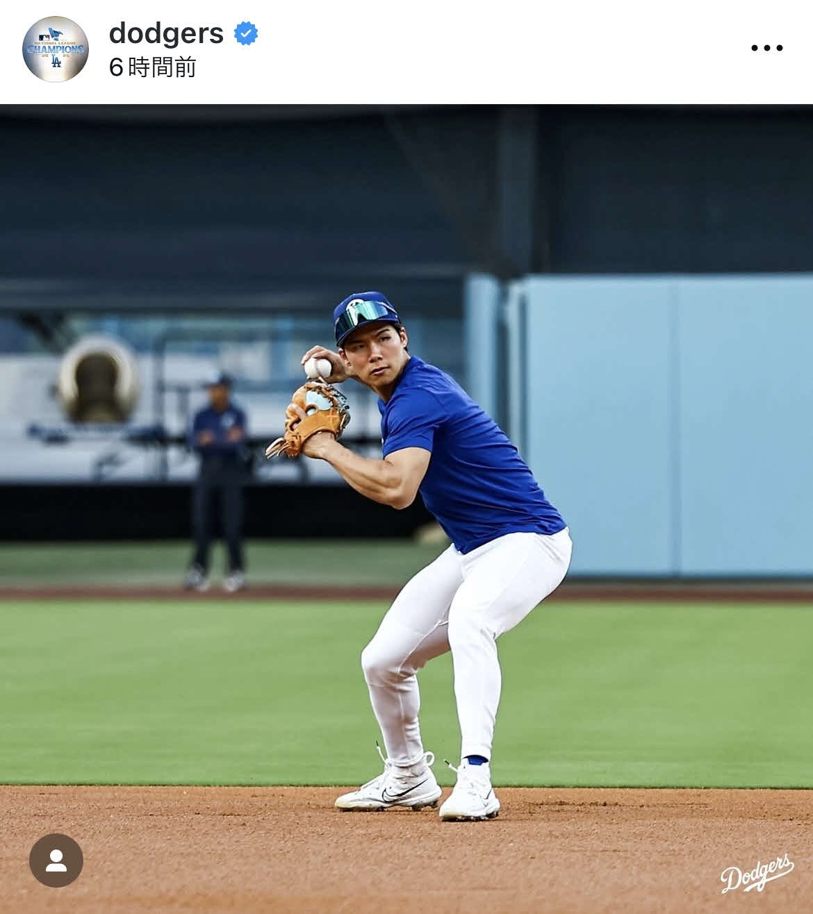 ドジャース公式インスタグラムから