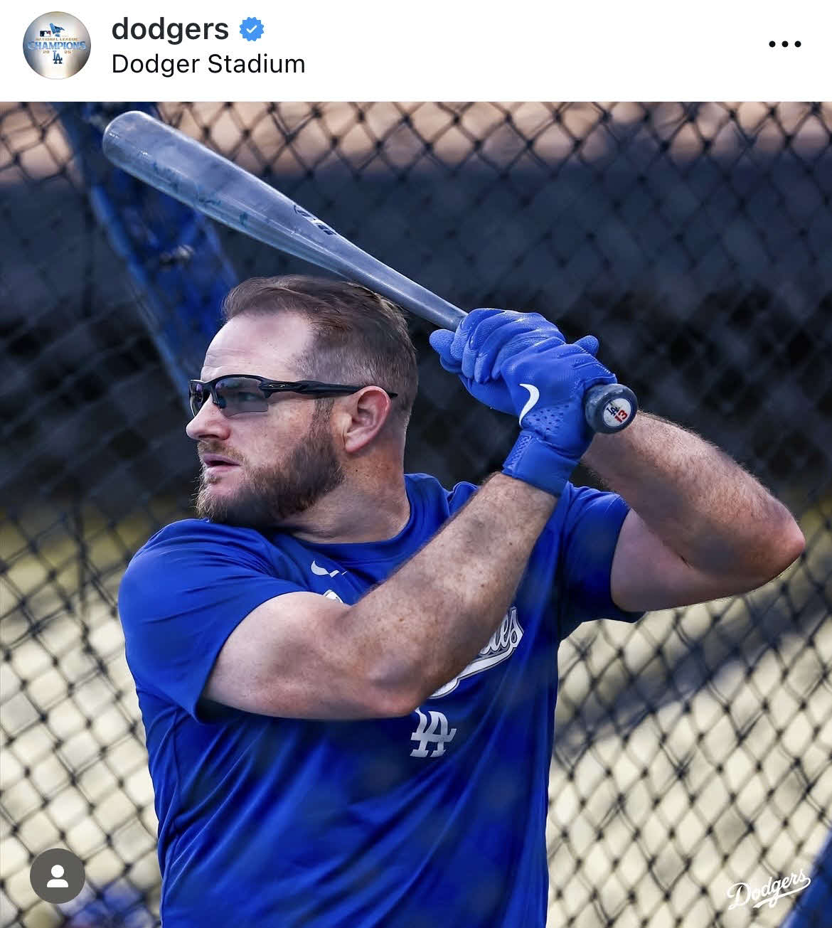 ドジャース公式インスタグラムから