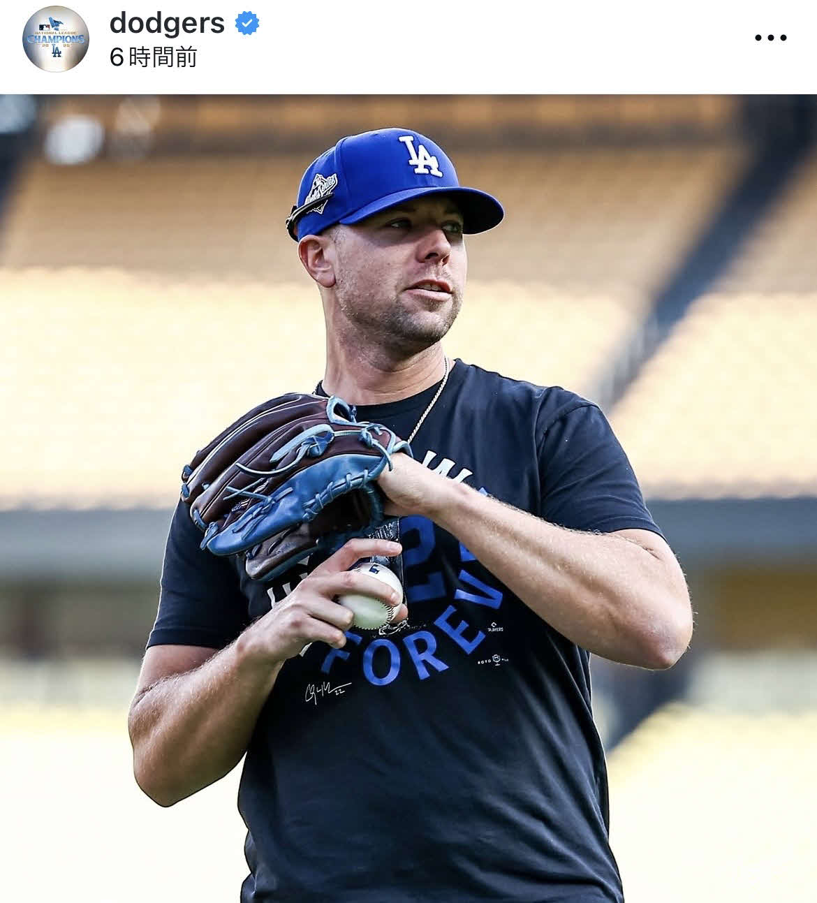 ドジャース公式インスタグラムから