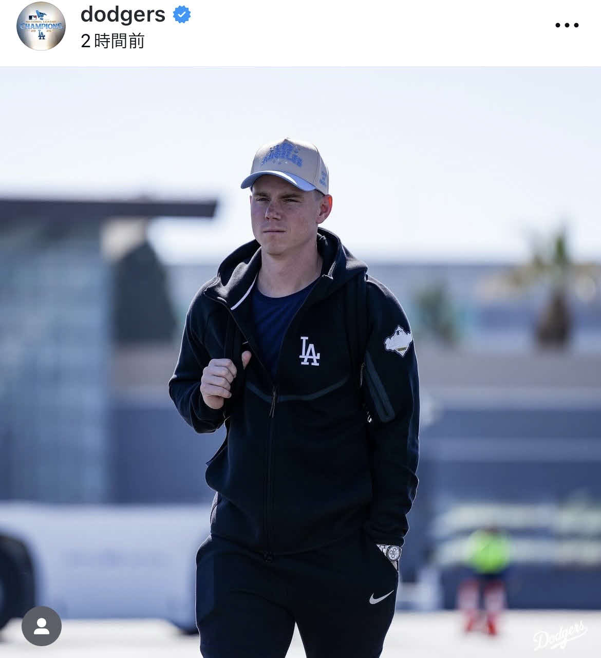 ドジャース公式インスタグラムから