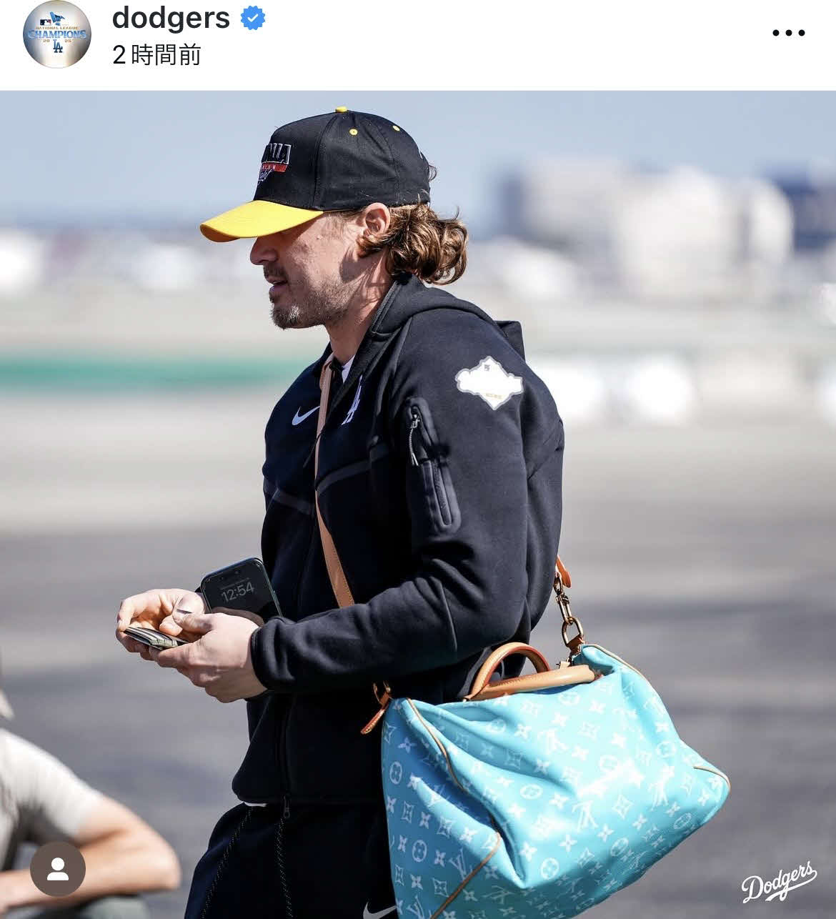 ドジャース公式インスタグラムから