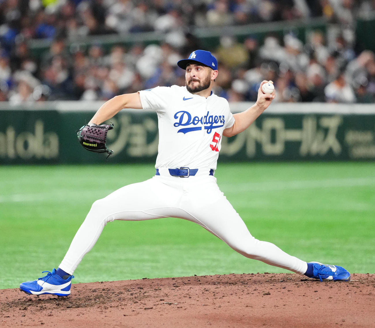 ドジャースのアレックス・ベシア（2025年3月15日撮影）