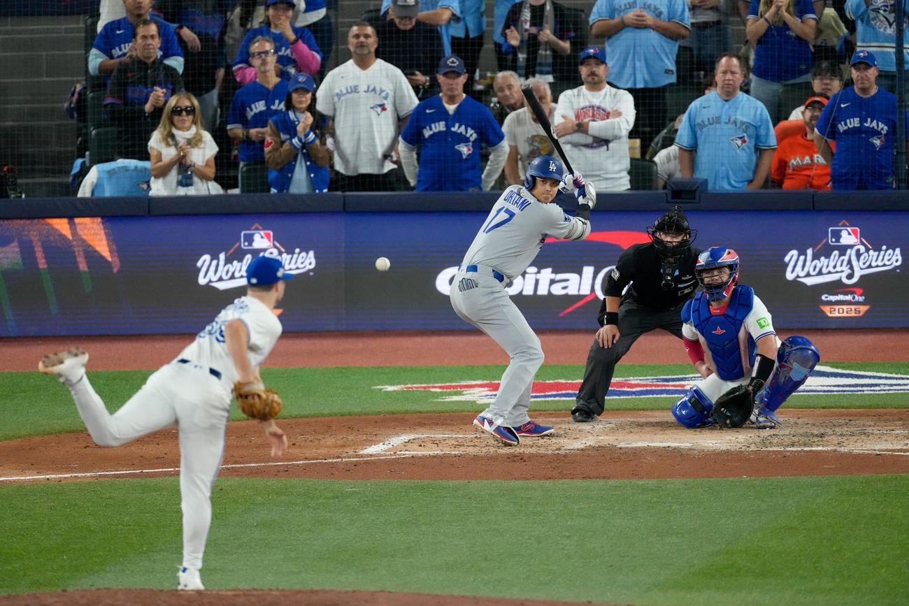 5回表、打席に立つドジャース大谷翔平（Kevin Sousa-Imagn Images＝ロイター）