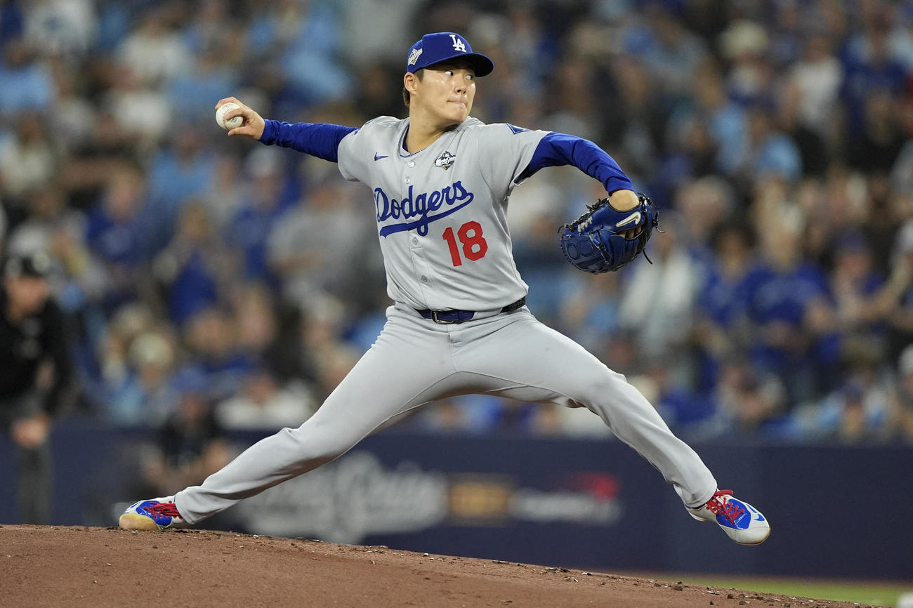 ブルージェイズ戦に先発した山本由伸（ロイター）