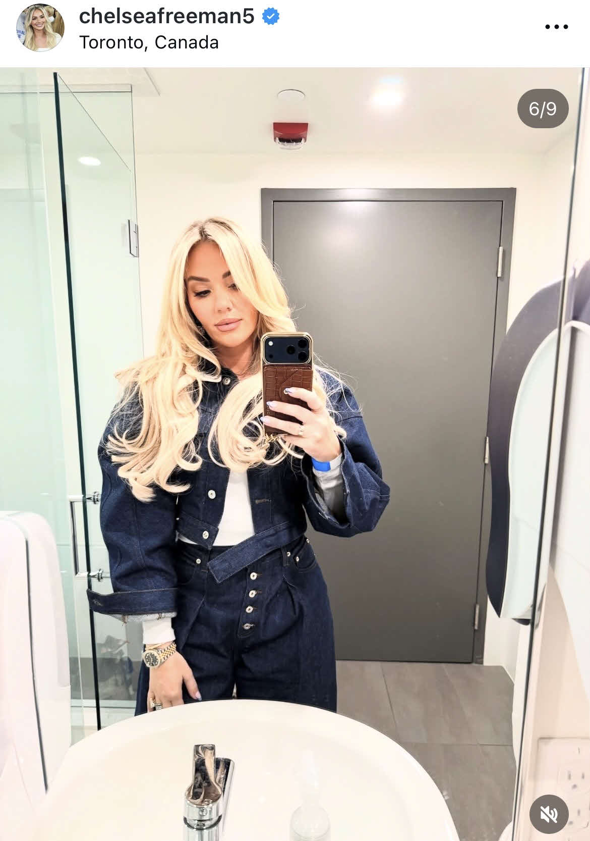フリーマンの妻チェルシー夫人のインスタグラムから