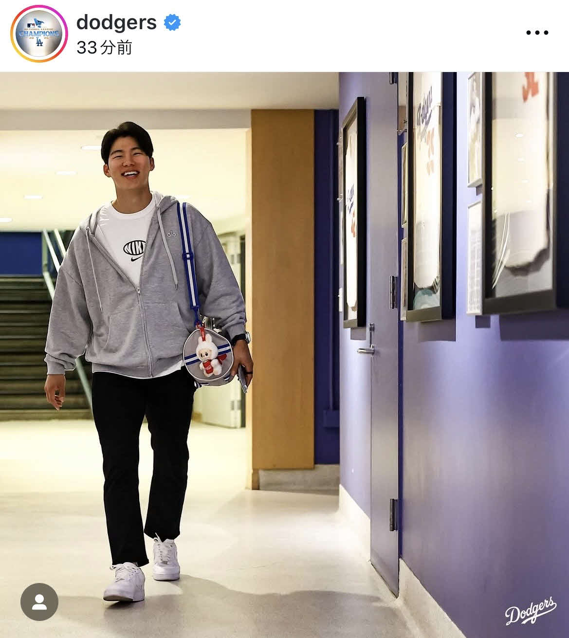 ドジャース公式インスタグラムから