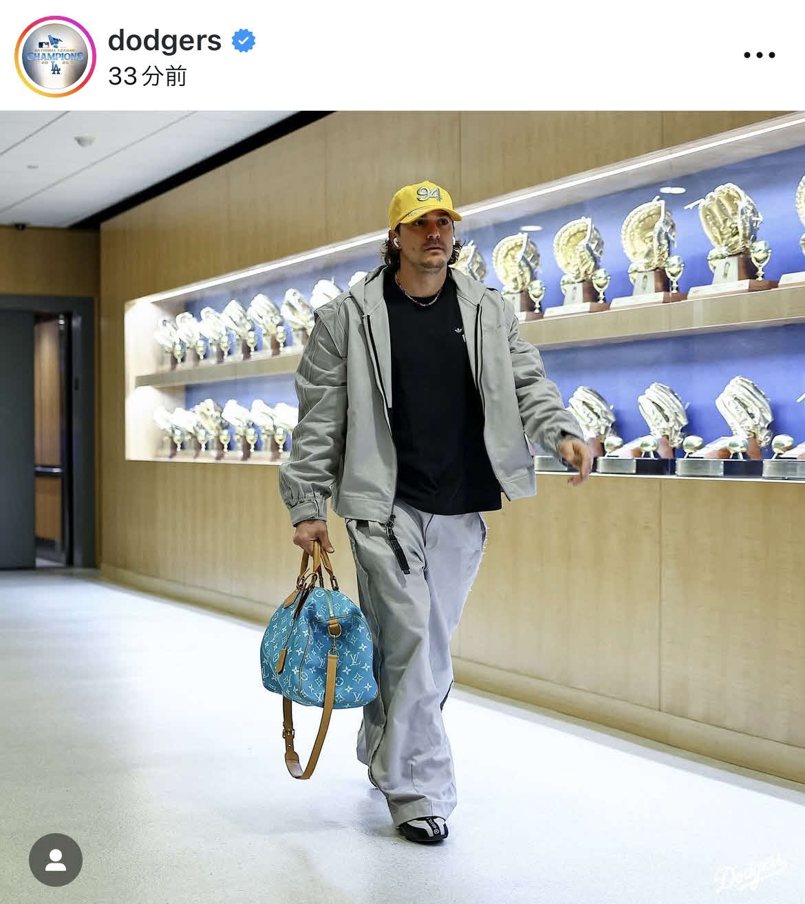 ドジャース公式インスタグラムから