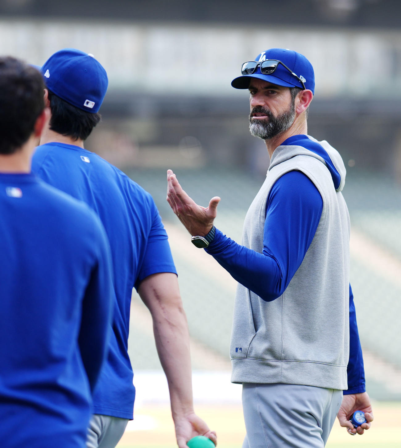 ドジャースのマーク・プライアー投手コーチ（24年6月撮影）