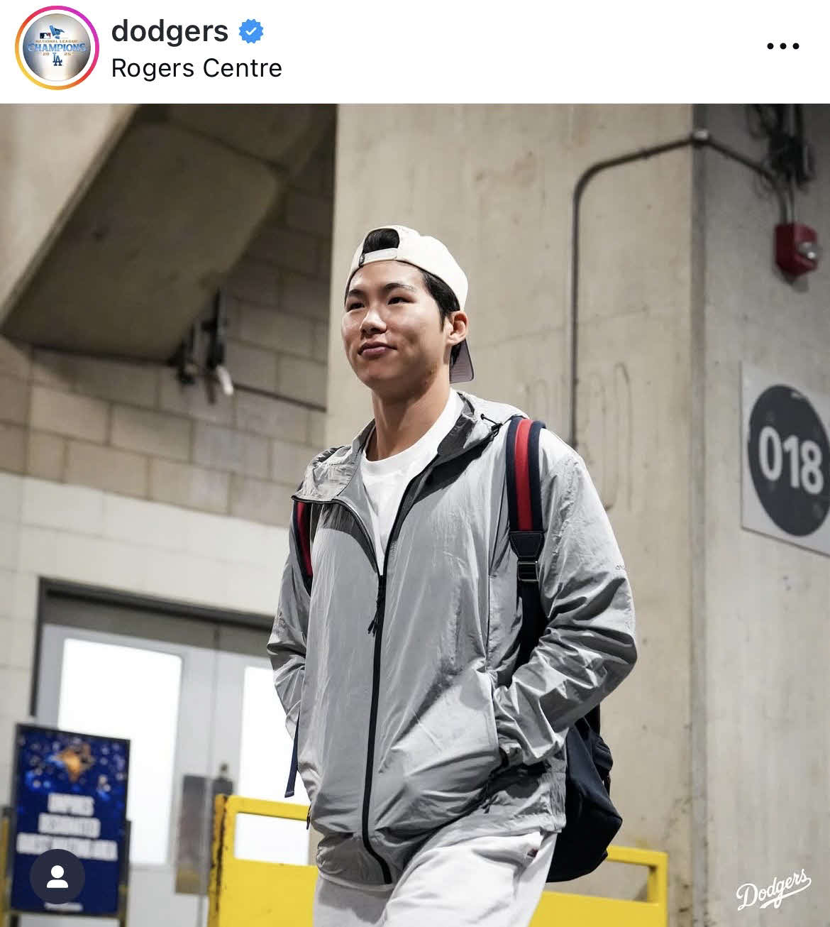ドジャース公式インスタグラムから