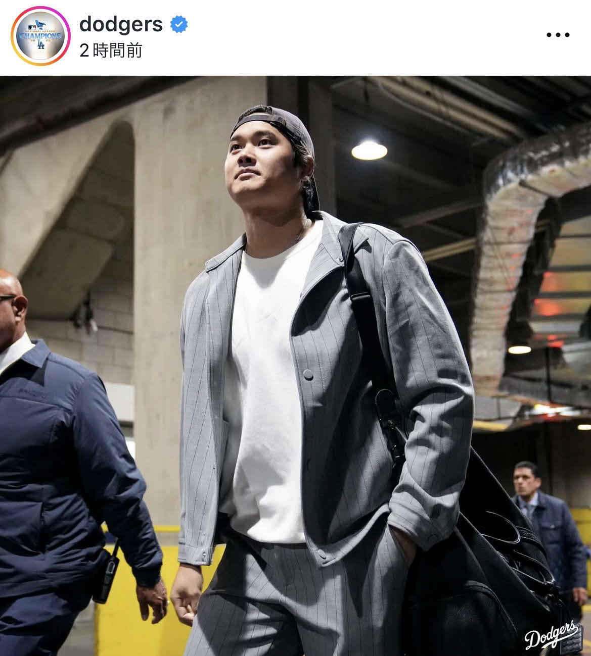 ドジャース公式インスタグラムから