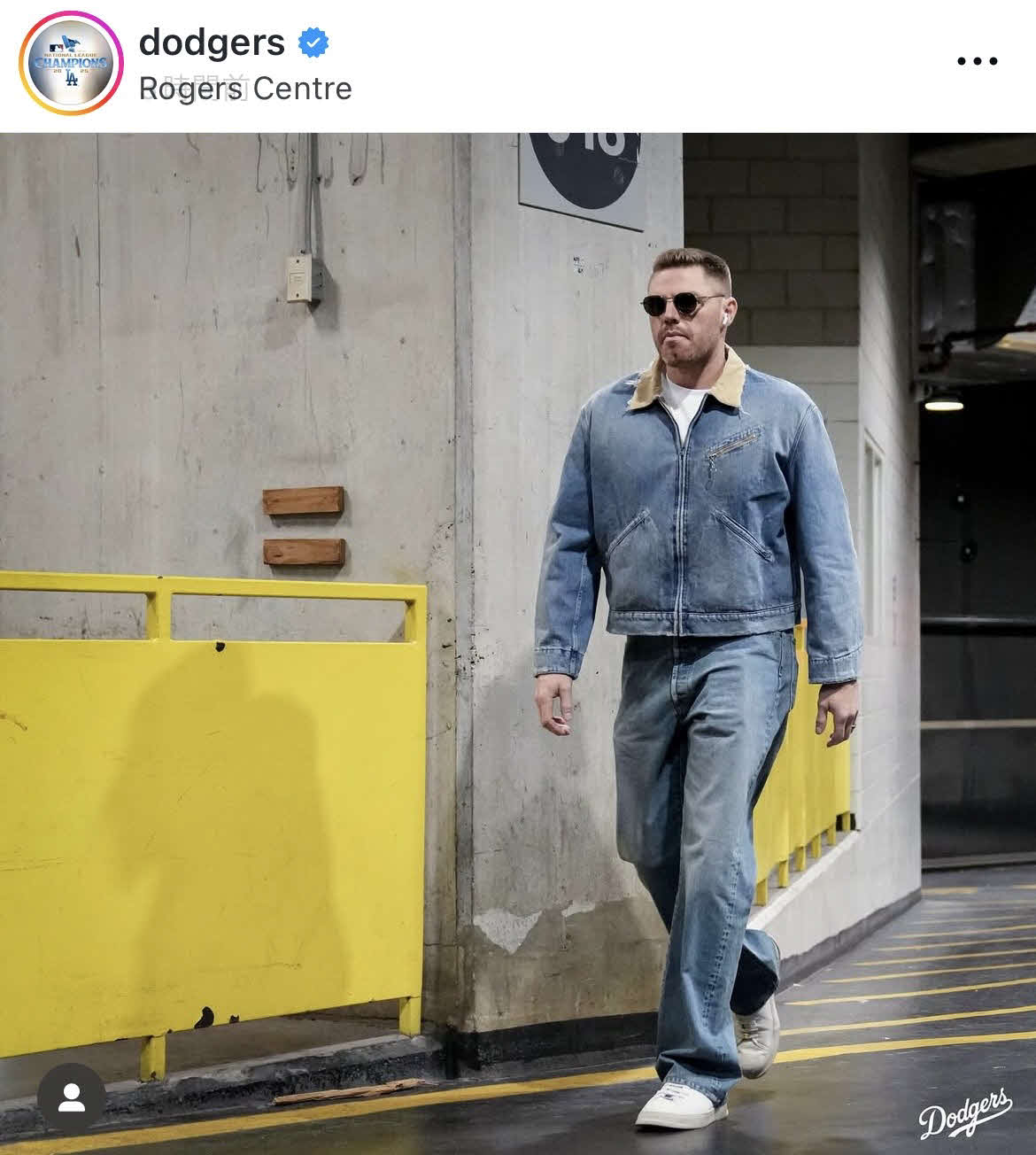 ドジャース公式インスタグラムから