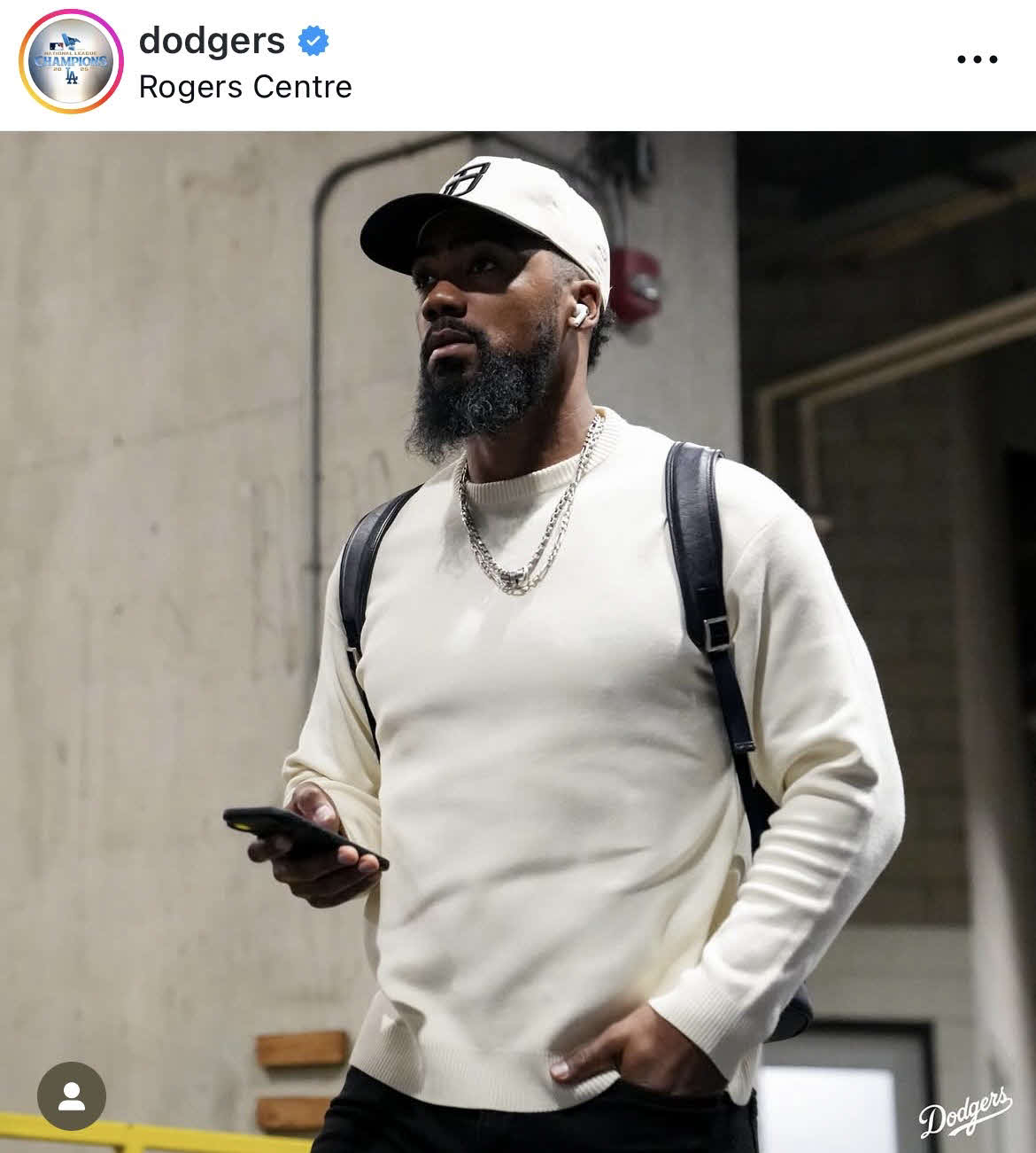 ドジャース公式インスタグラムから