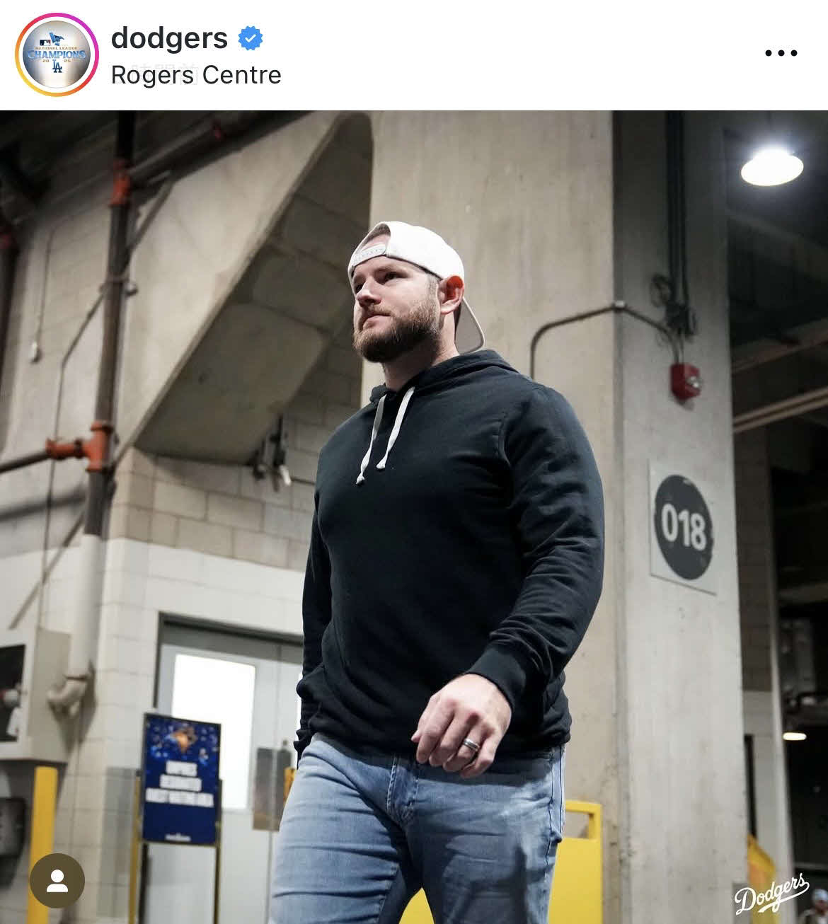 ドジャース公式インスタグラムから