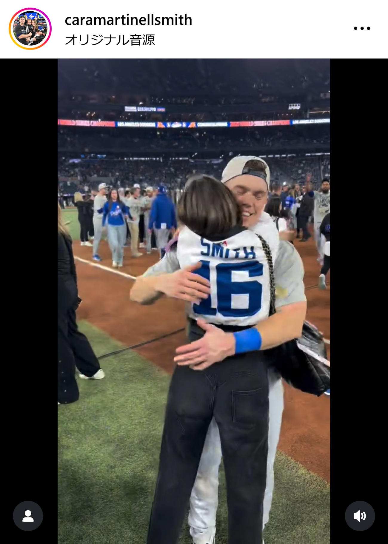 スミスの妻カーラ夫人のインスタグラムから
