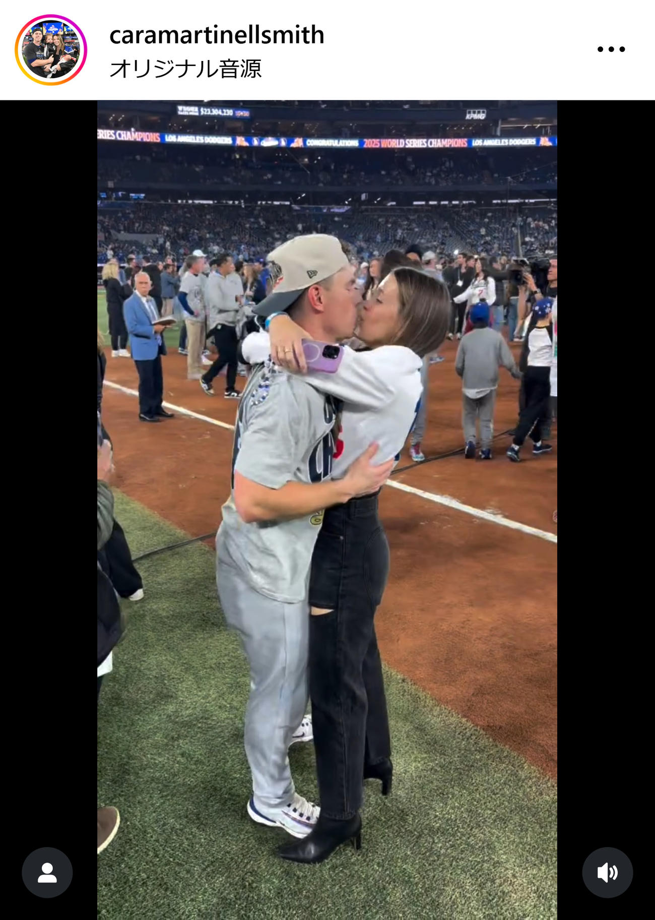 スミスの妻カーラ夫人のインスタグラムから