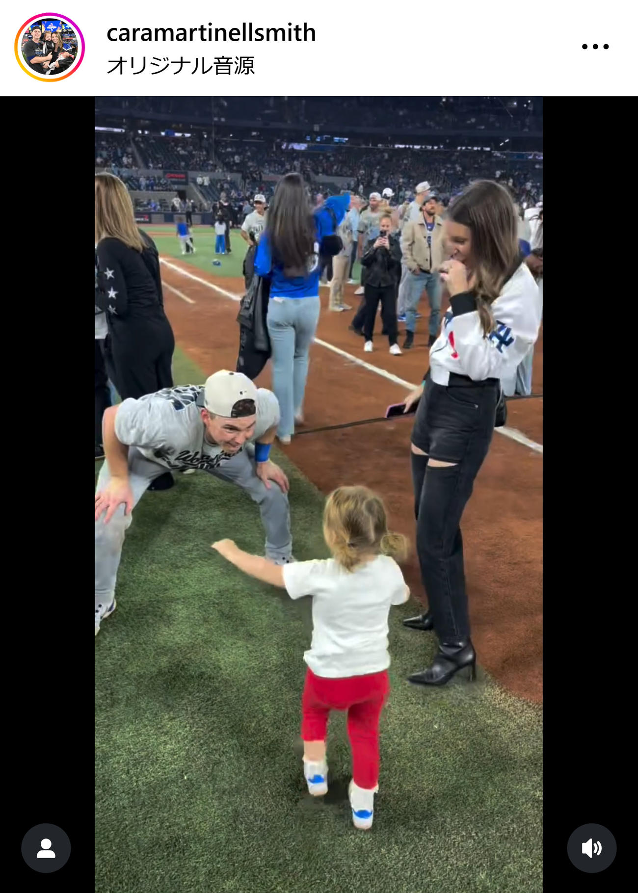 スミスの妻カーラ夫人のインスタグラムから