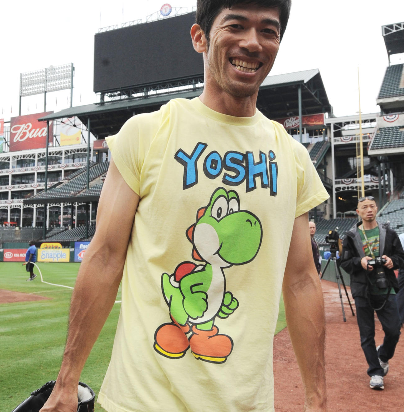 「ヨッシー」のTシャツ（2011年撮影）