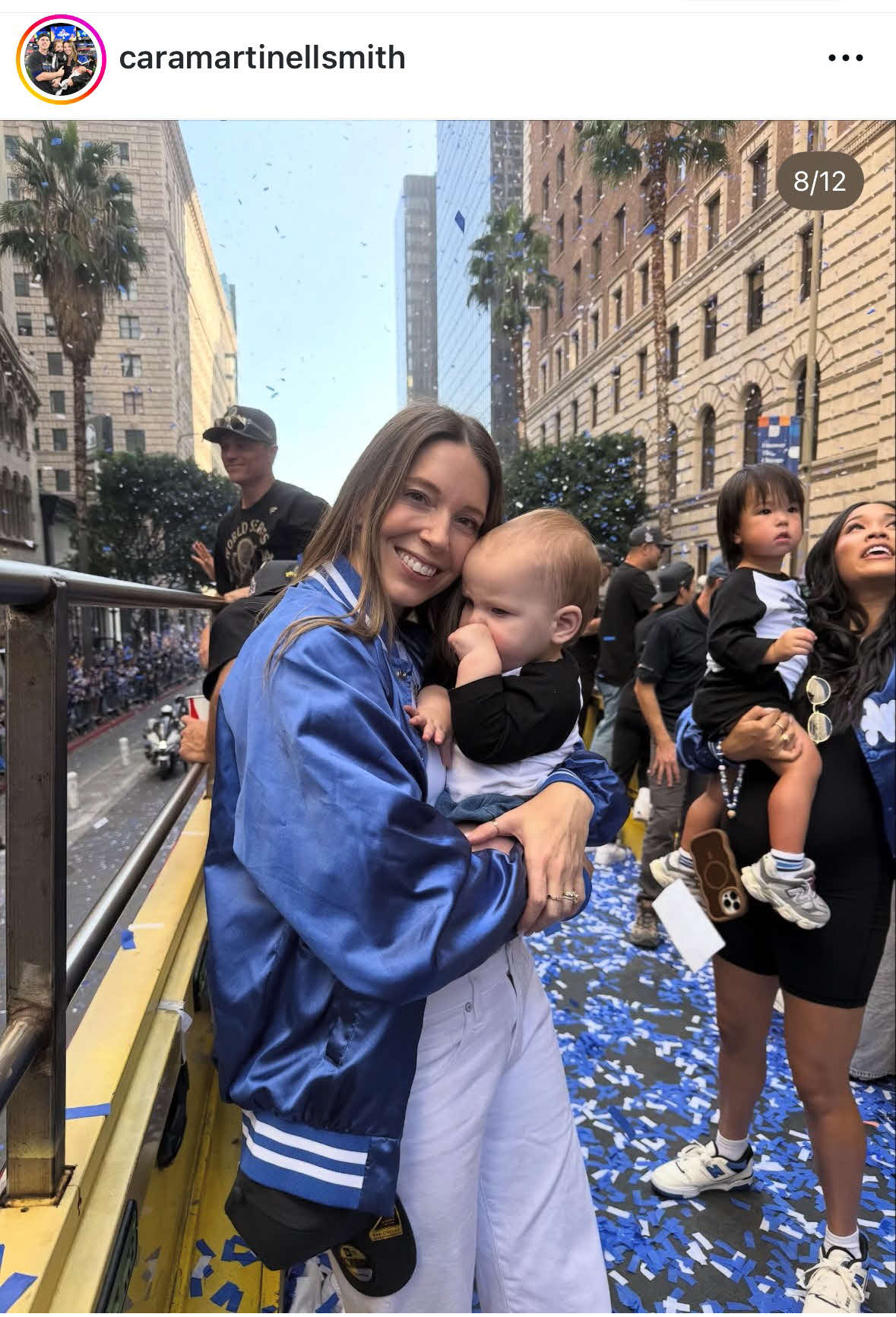 スミスの妻カーラ夫人のインスタグラムから