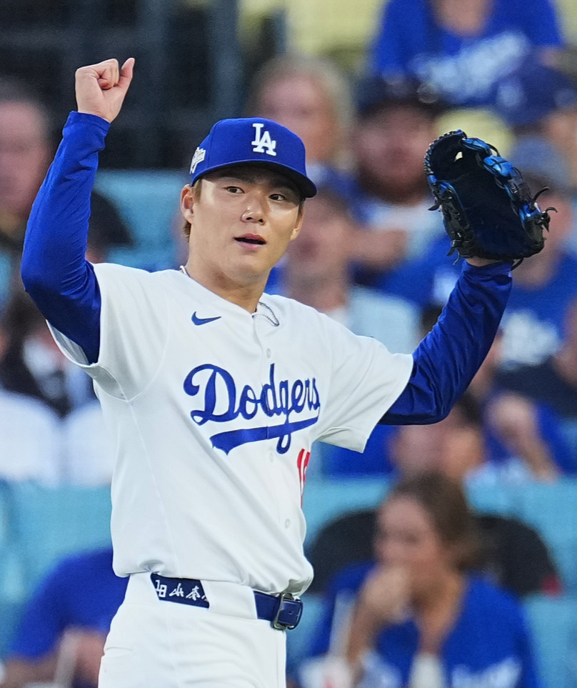 ドジャース山本由伸（2025年10月撮影）