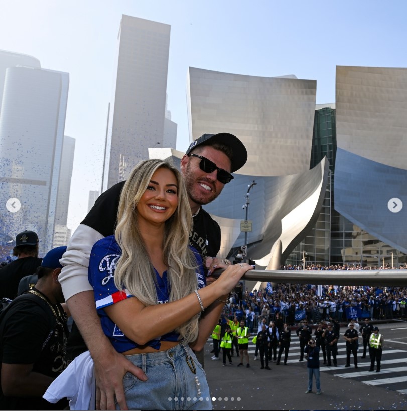 フリーマンの妻チェルシー夫人のインスタグラムから