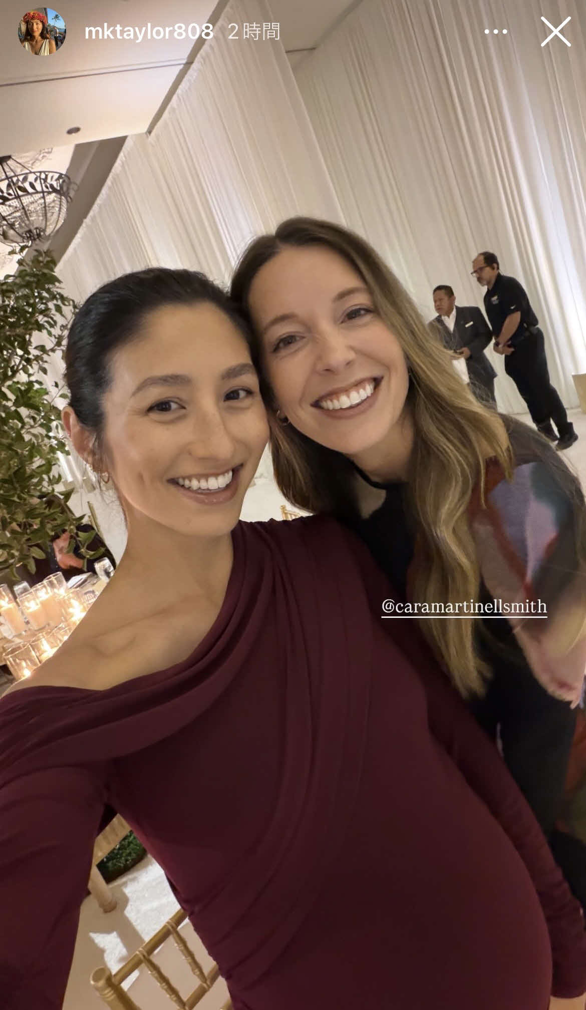 エンゼルスのテーラーの妻メアリー夫人のインスタグラムから