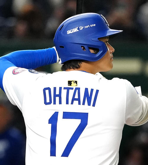 大谷翔平が来年も「MLBの顔」金色ロゴパッチ決定 ジャッジら6人だけに