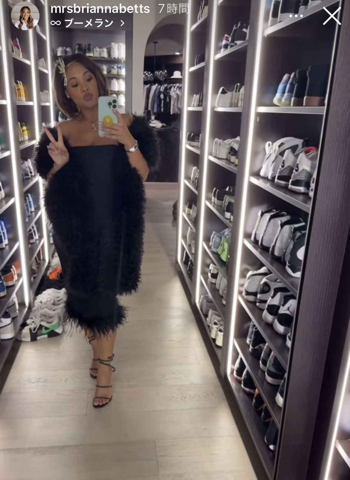ベッツの妻ブリアンナ夫人のインスタグラムから