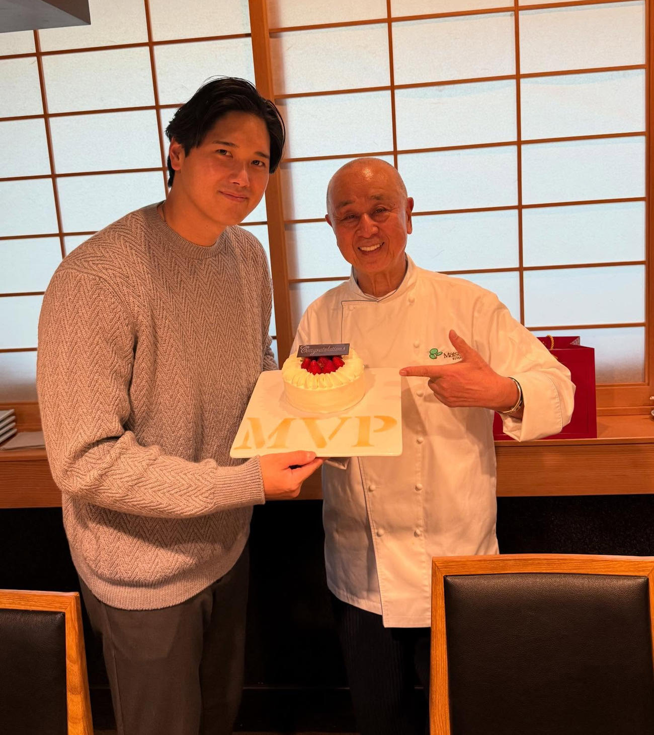 松久信幸シェフのインスタグラムから
