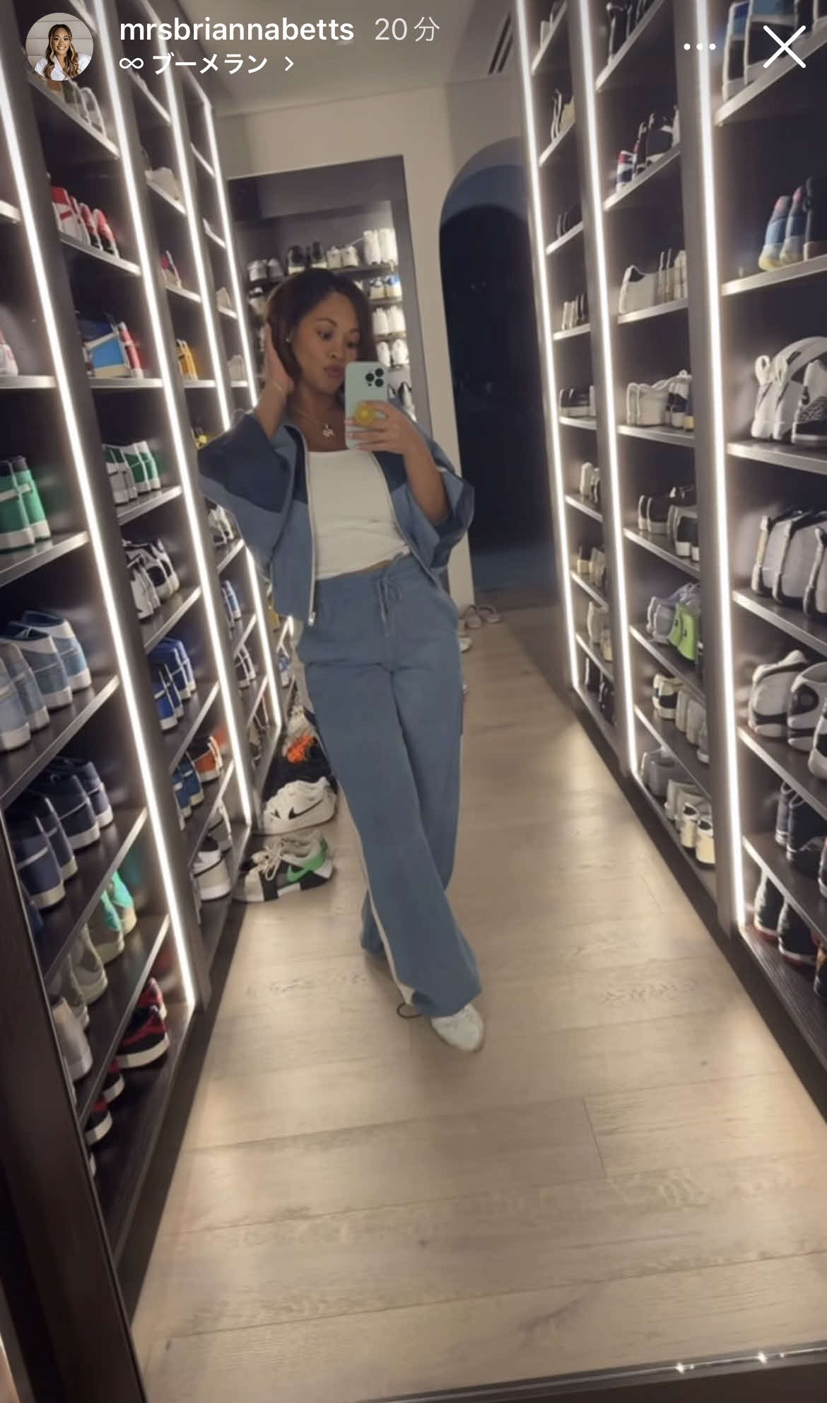 ベッツの妻ブリアンナ夫人のインスタグラムから