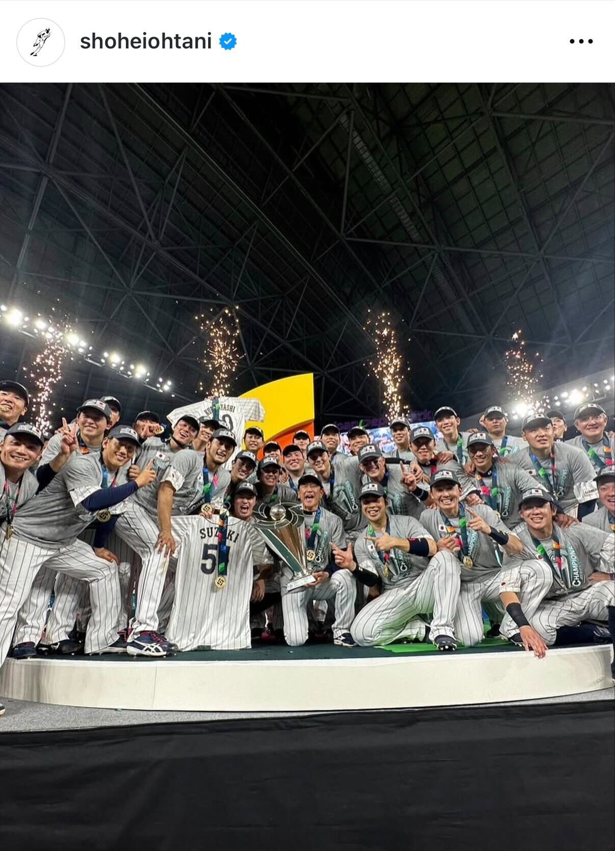 大谷翔平のインスタグラムから