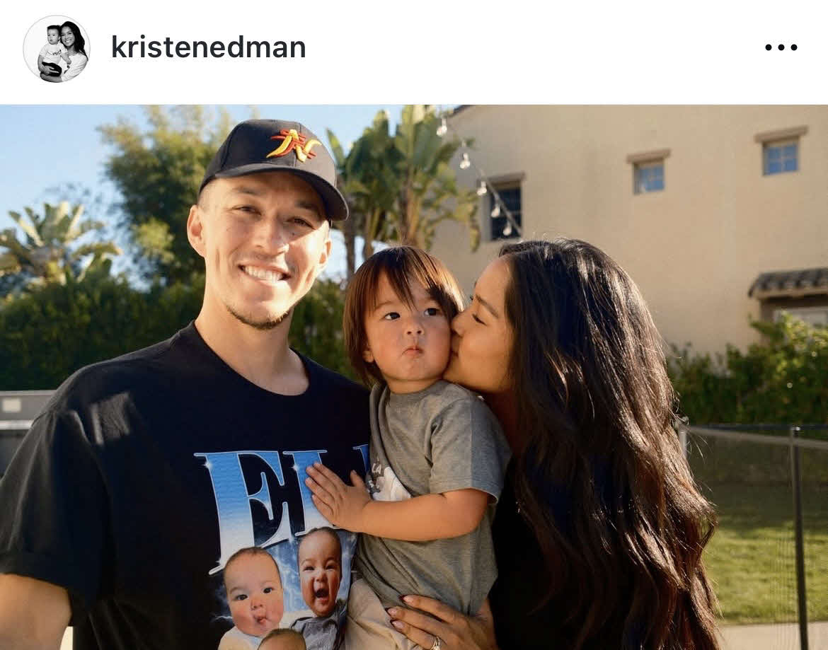 エドマンの妻クリスティン夫人のインスタグラムから
