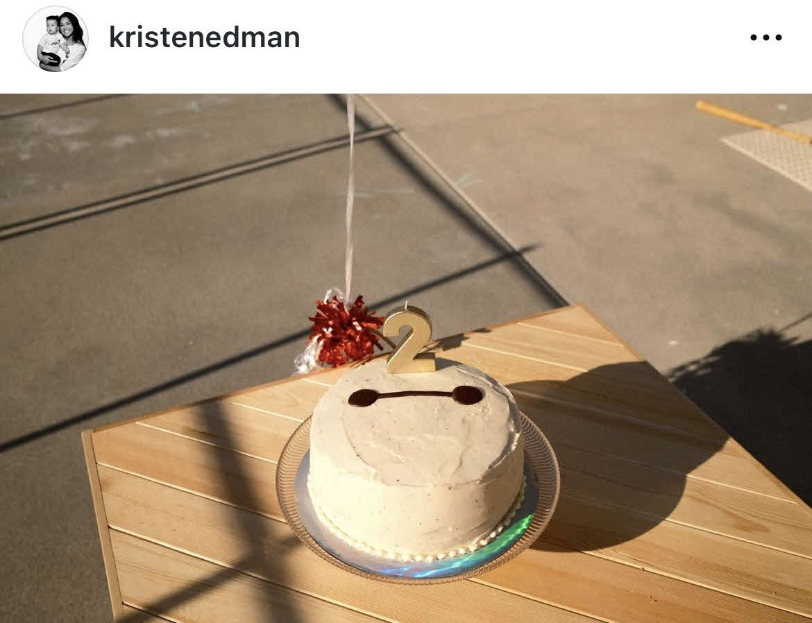 エドマンの妻クリスティン夫人のインスタグラムから