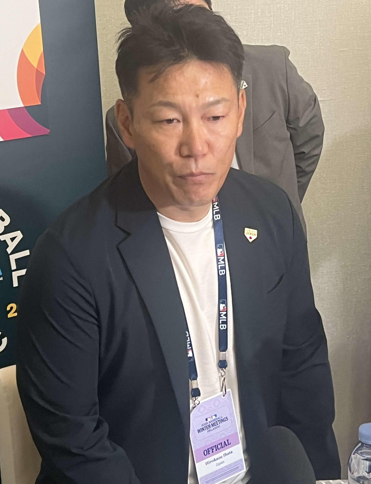 WBCの公式会見に臨んだ井端監督は、現状について語る