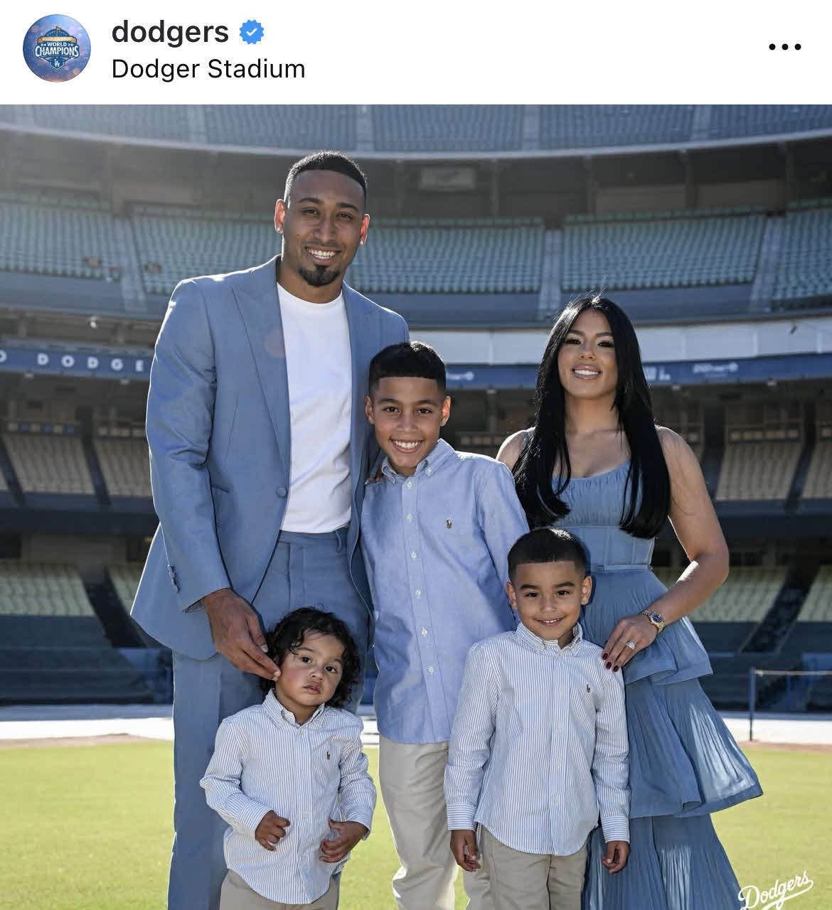 ドジャース公式インスタグラムから