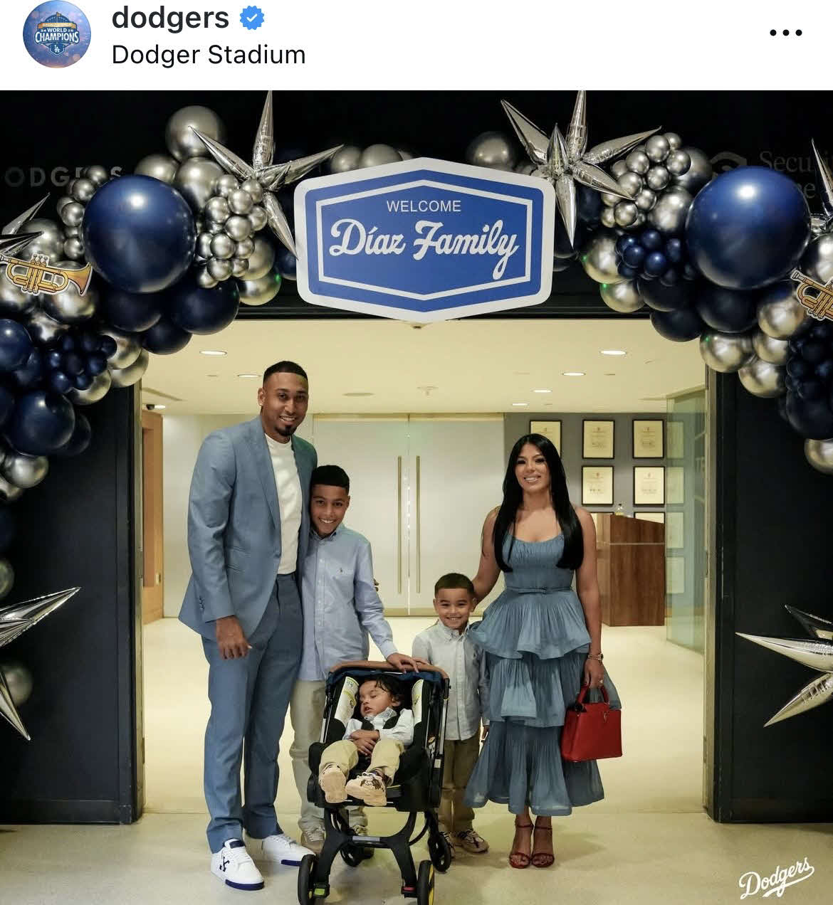 ドジャース公式インスタグラムから