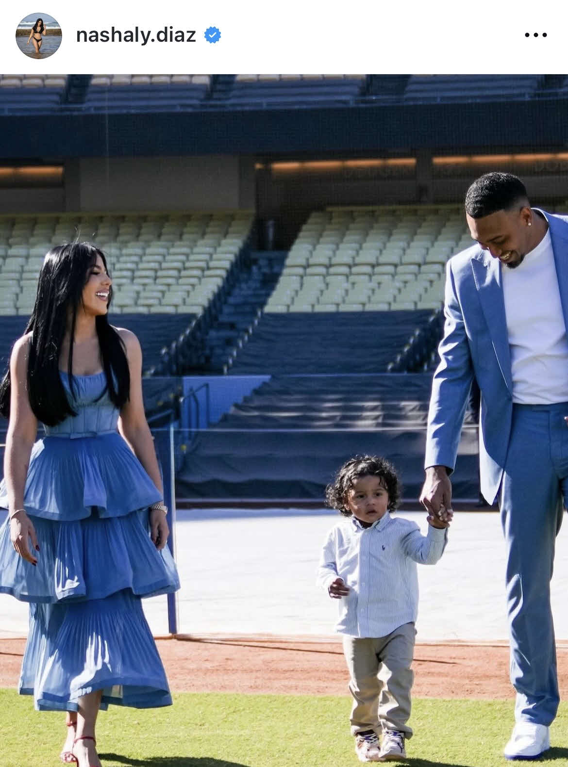ディアスの妻ナシャリーさんのインスタグラムから
