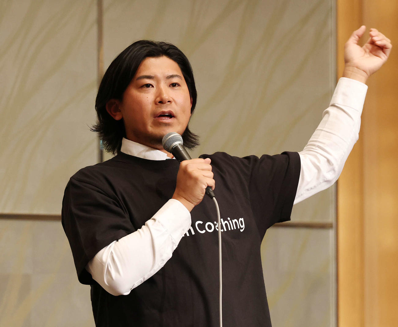 「THE BASEBALL INTELLIGENCE 2025」ドリームコーチングで投球術を語るカブス今永（撮影・宮地輝）