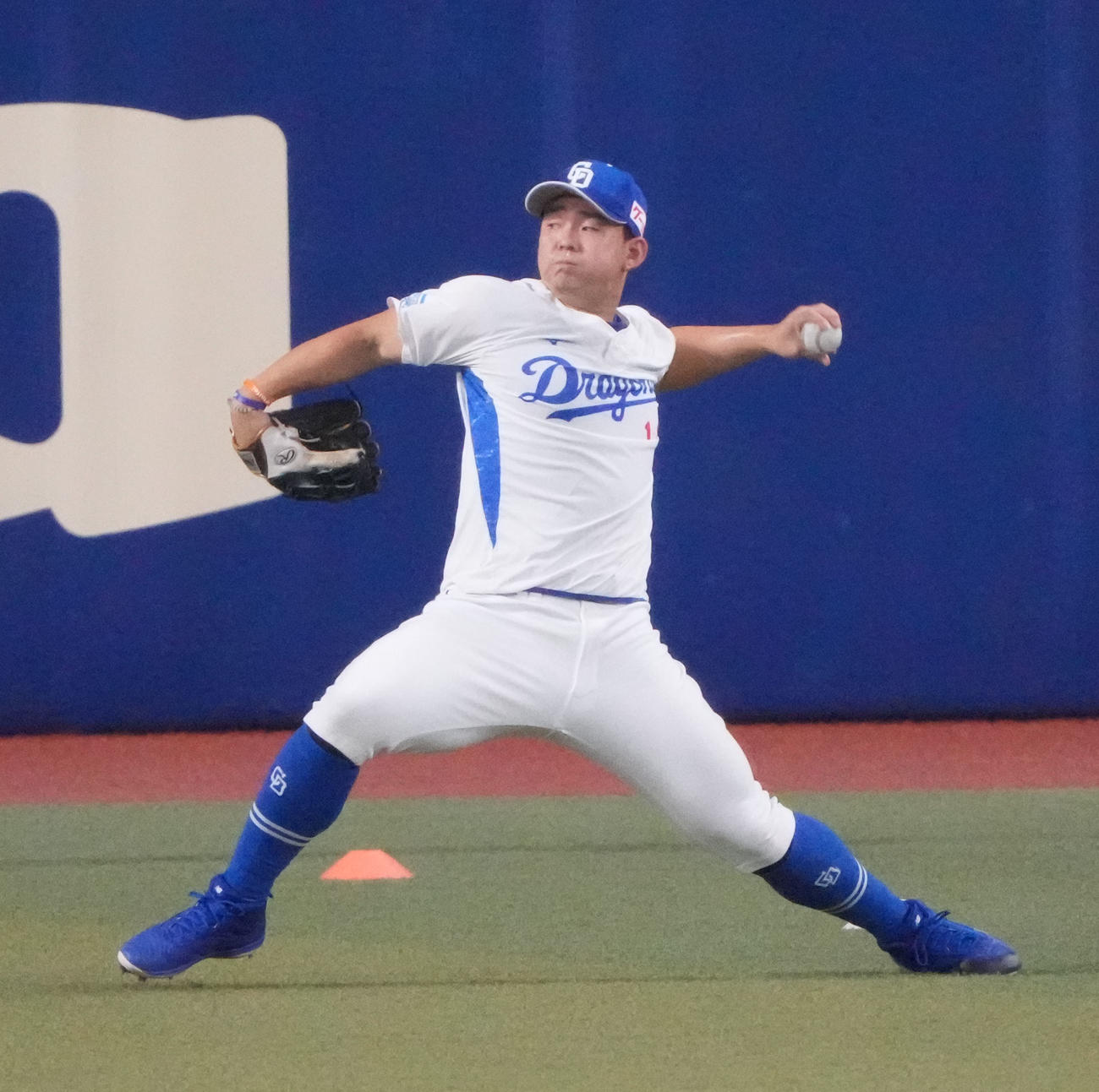 中日時代の小笠原慎之介（2024年10月1日撮影）