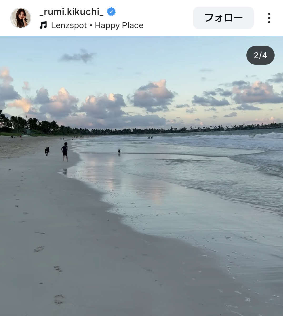 深津瑠美さんのインスタグラムから
