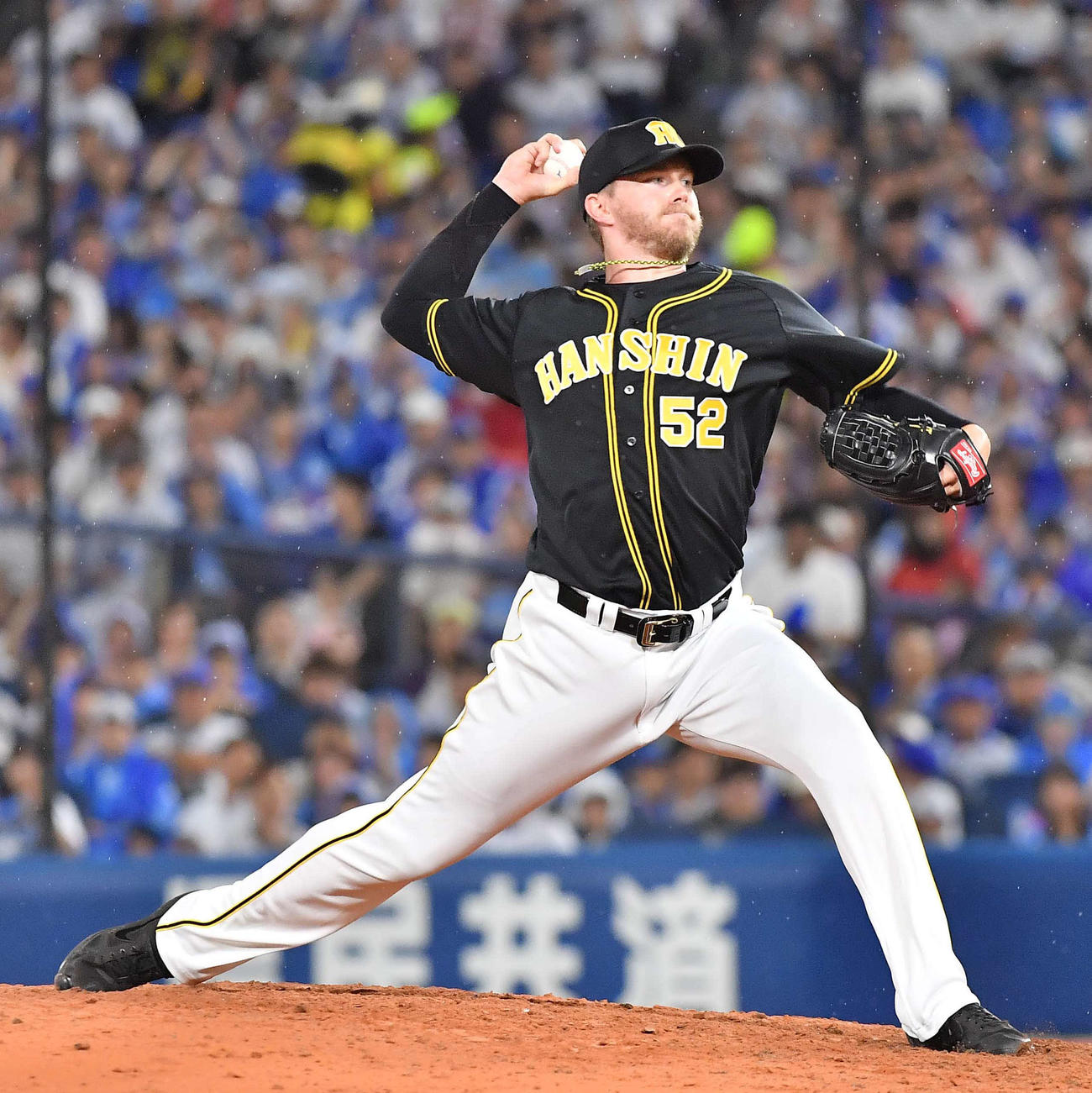 阪神時代のピアース・ジョンソン投手（2019年7月撮影）