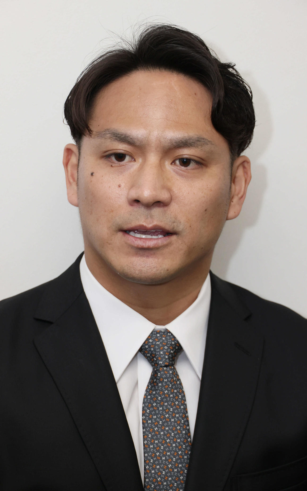 引退を表明した広島田中（撮影・加藤孝規）