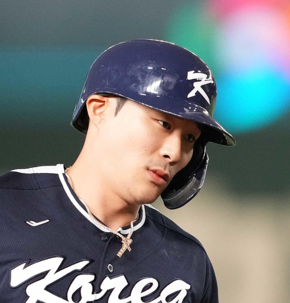 WBCでの金河成（2023年3月撮影）